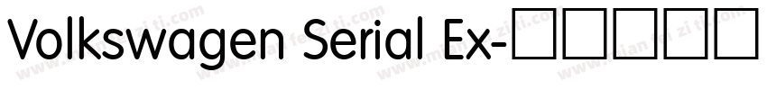 Volkswagen Serial Ex字体转换
